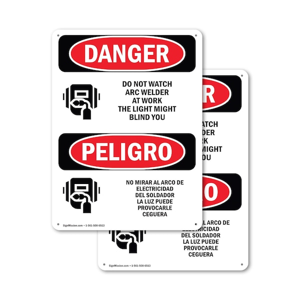 Signmission Safety Culture Sign, 7 in Width, Plastic, Rectangle, Bilingual OS-2PACK-DS-P-710-VS-1183 - main